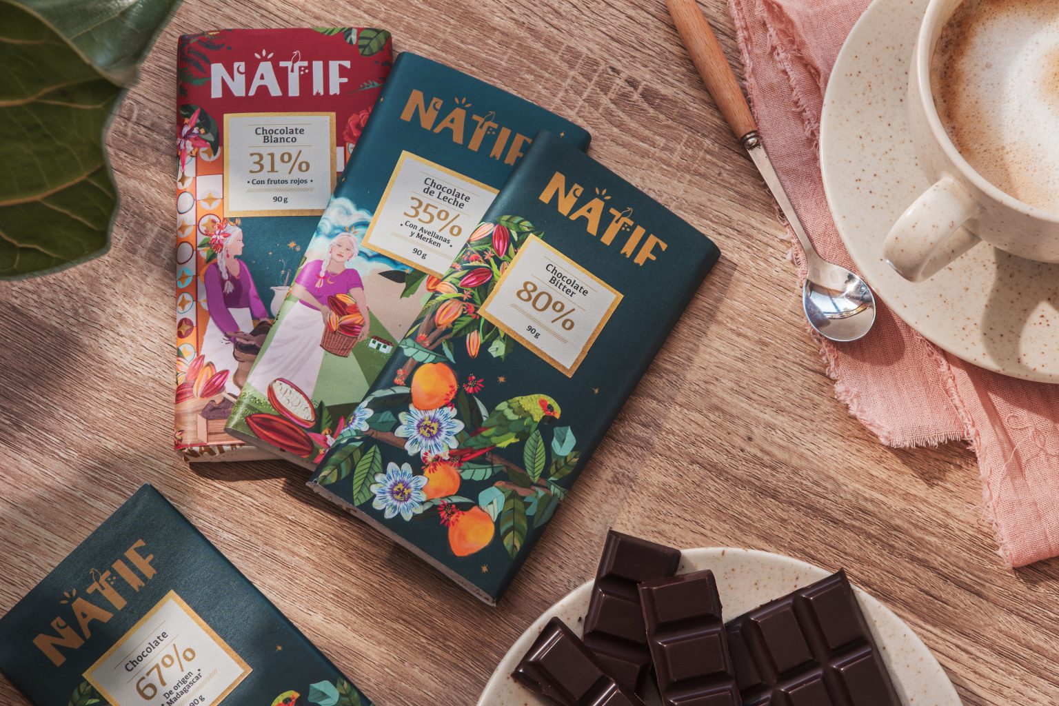 Chocolate Cacao 38% con Leche de Coco origen Perú