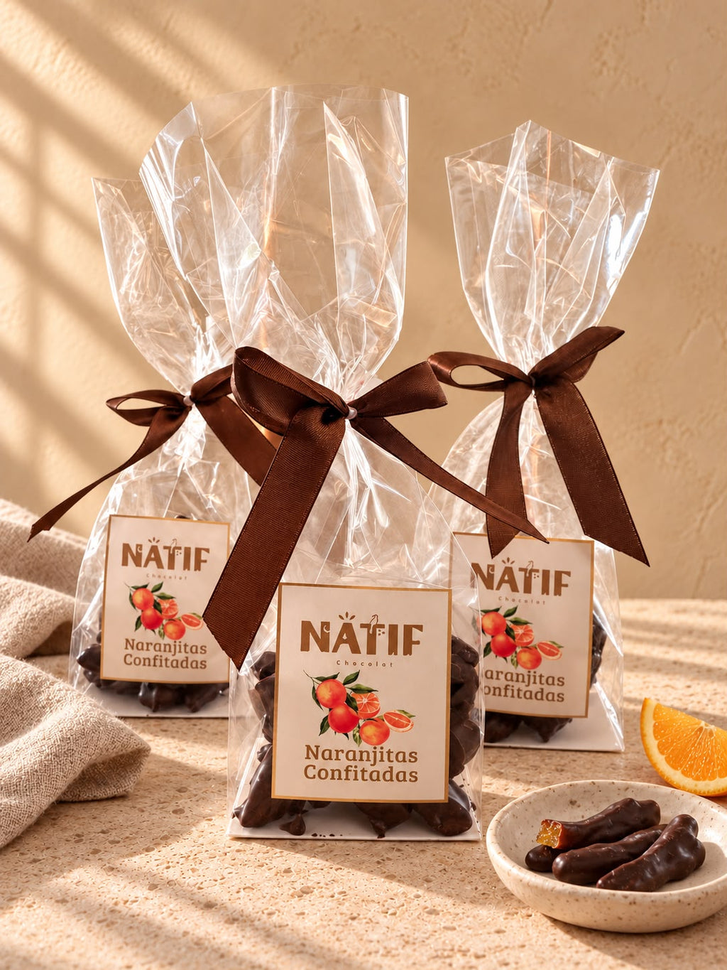 Naranjitas Bañadas en Chocolate Bitter 56% 100gr.