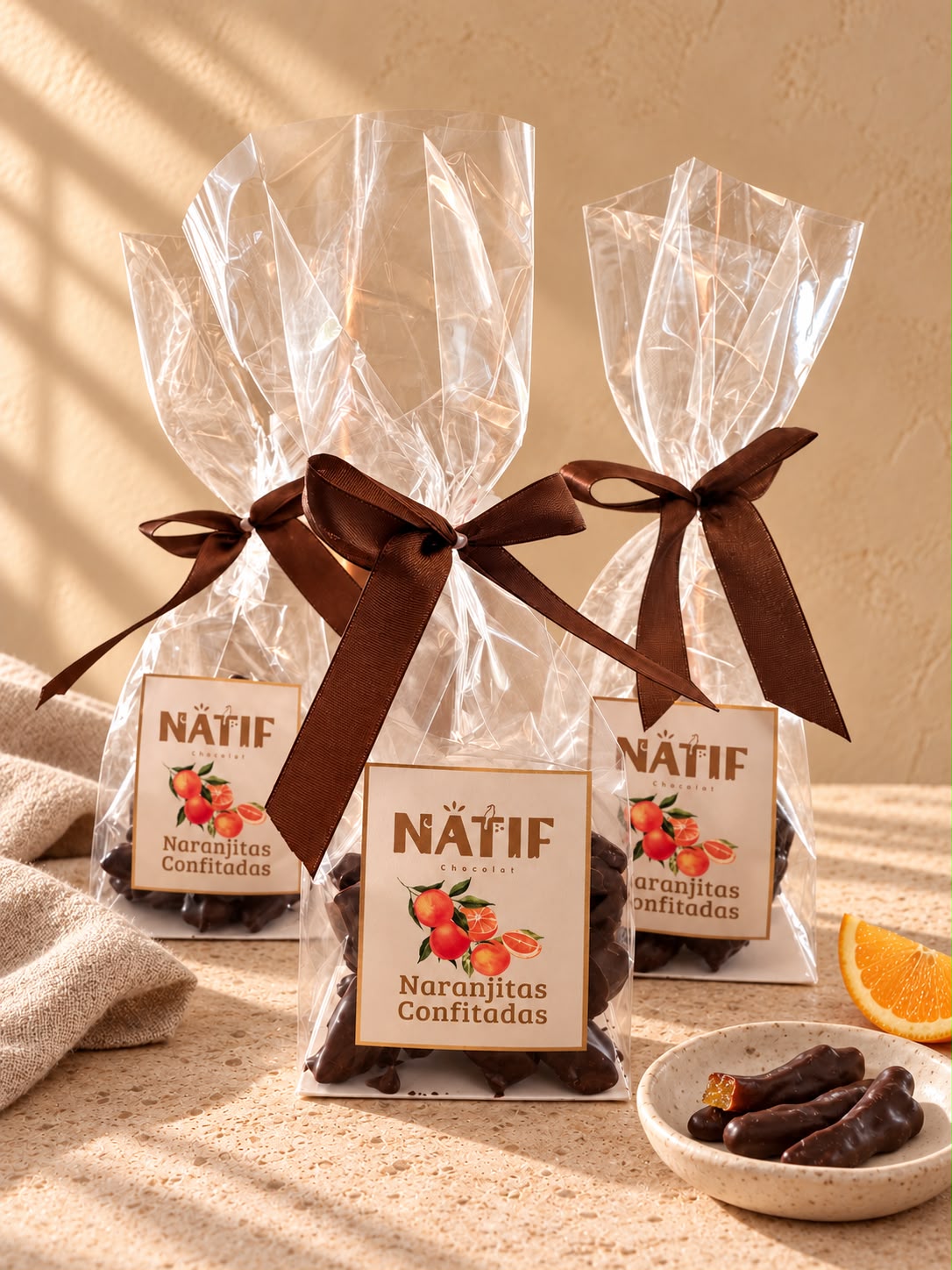 Naranjitas Bañadas en Chocolate Bitter 56% 100gr.