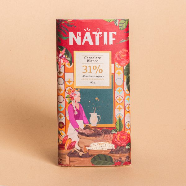 Chocolate Blanco 31% con Frambuesas